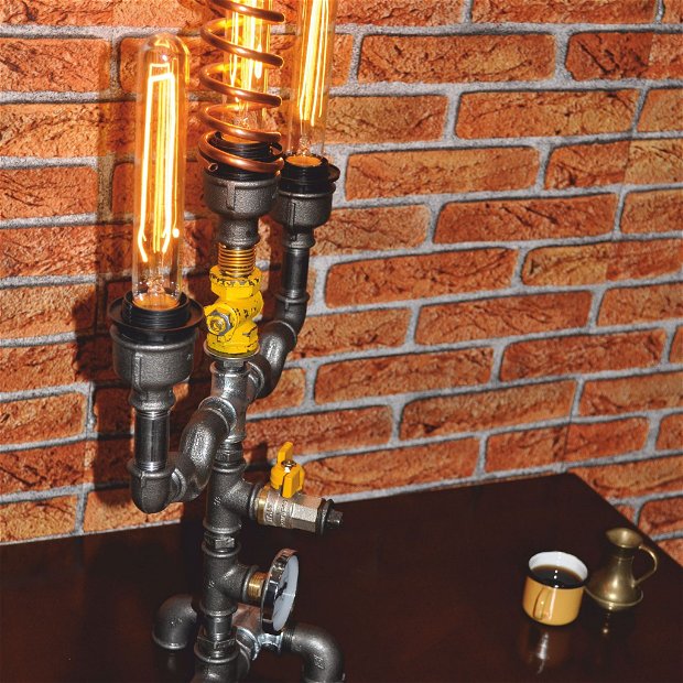 lampa sfesnic steampunkdesigncj, lampa steampunk, corp de iluminat