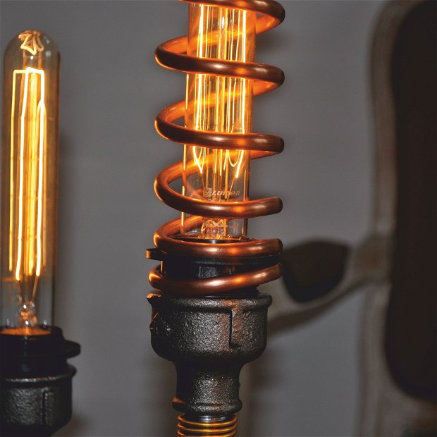 lampa sfesnic steampunkdesigncj, lampa steampunk, corp de iluminat