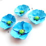 Blue Poppy - cercei atarnatori