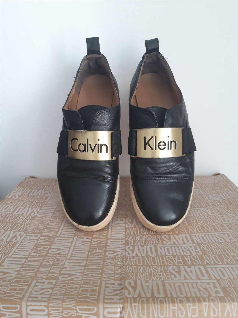 every day setup Last Pantofi piele cu logo Calvin Klein dama 37 | Fashion Hunt