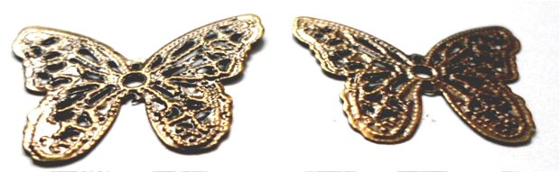 Link metalic fluture filigram bronz