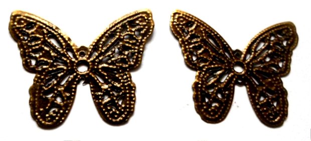 Link metalic fluture filigram bronz