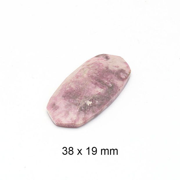 Cabochon fatetat, Rodonit, 38 x 19 mm, B-84