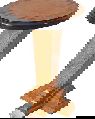 Masuta Art Deco din lemn masiv furniruit cu artar