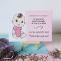 Placuta personalizata pentru nasi handmade pictata manual fetita