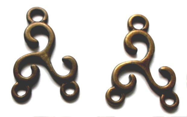 Link metalic 2 stilizat bronz