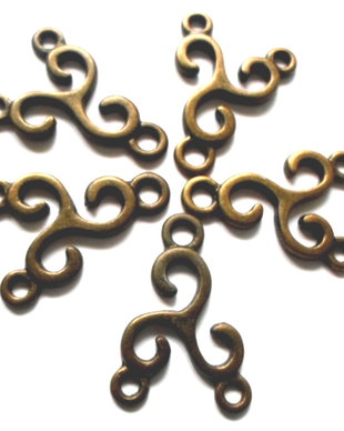 Link metalic 2 stilizat bronz