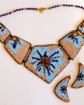 set " floare albastra"