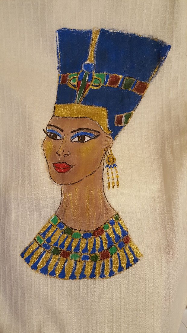 Rochie pictata Nefertiti