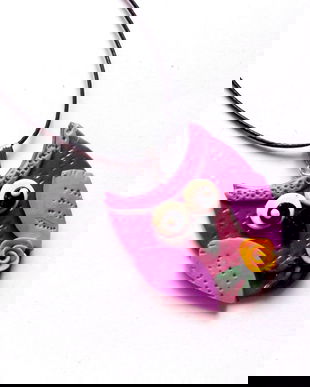 Colier fimo cu bufnita 40765