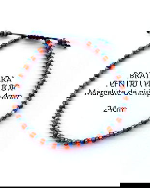 Anklet*Bratara pentru picior*Margelute de nisip*Bratara reglabila*Bratara glezna