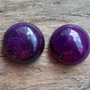 Cabochoane mov, 18 mm  (2 buc)
