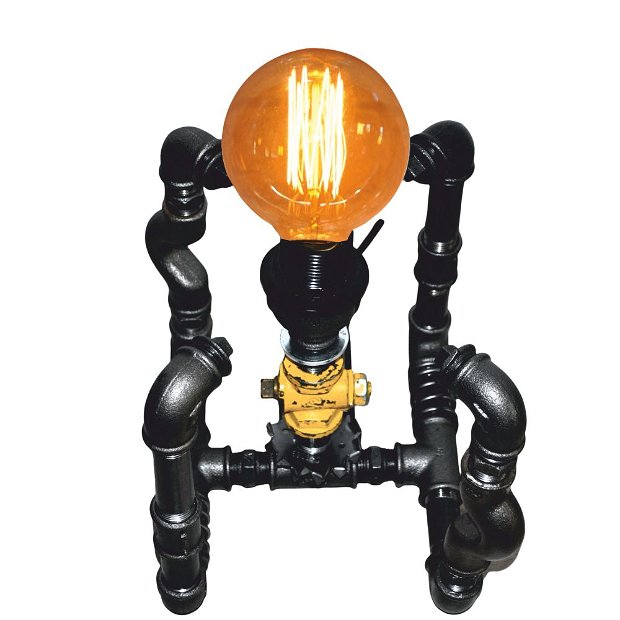 lampa cub steampunkdesigncj, lampa steampunk, corp de iluminat