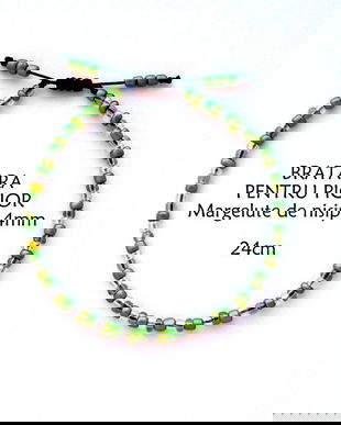 Anklet*Bratara pentru picior*Margelute de nisip*Bratara reglabila*Bratara glezna