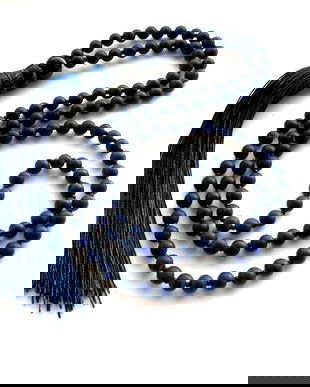 Colier Mala*108+1*Onix+LapisLazuli*Colier pentru meditatie si rugaciune*Mantre