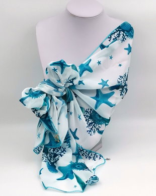 rezervat Eșarfa BLUE STARFISH - Colecția MINI
