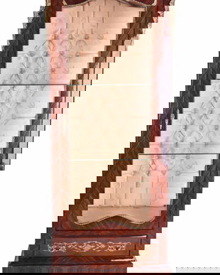 Vitrina baroc din lemn masiv furniruit cu decoratiuni din alama