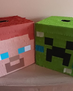 Pinata piniata Minecraft Steve Creeper