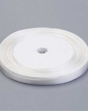 Panglica de satin alb 0.6