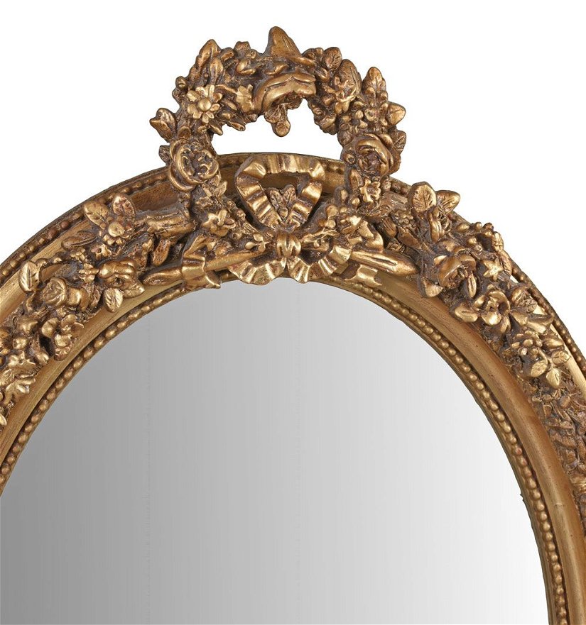 Oglinda ovala cu decoratiuni deosebite