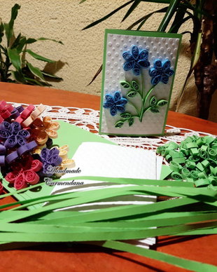 Kit realizare felicitare quilling