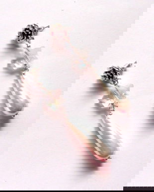 Cercei perle mallorca si cristal 40781