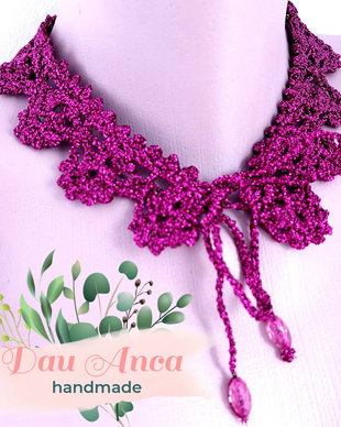 Guler/choker crosetat