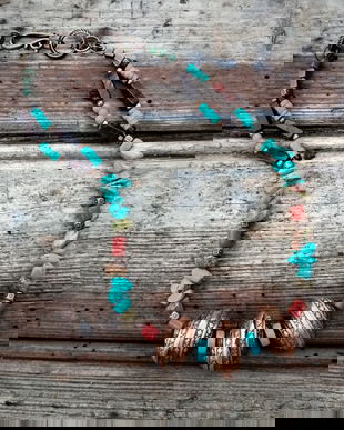 ZM2226- Colier unisex- colier tribal- colier boho chic/ hippie- colier colorat- colier casual