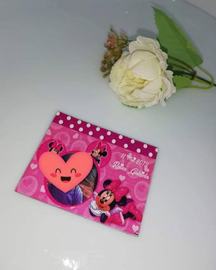 Mărturie magnet botez Minnie