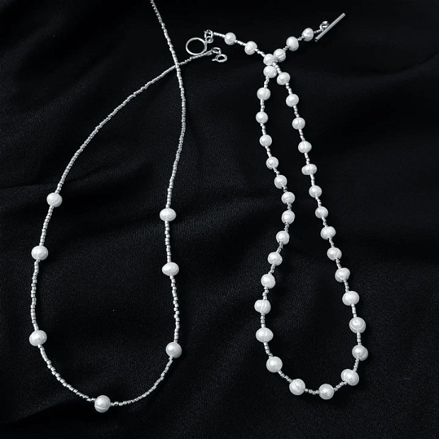Colier Miyuki si perle naturale