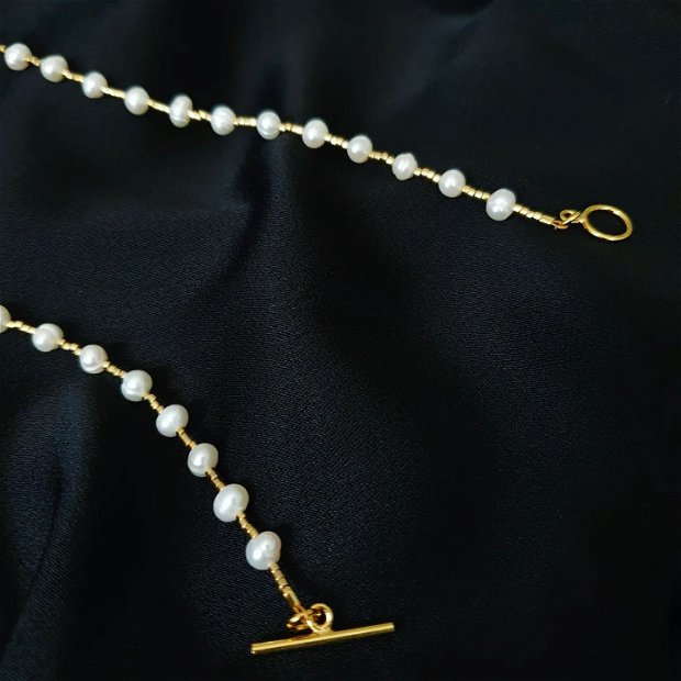 Colier Miyuki si perle naturale