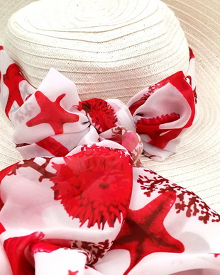 Rezervat Eșarfa/cordon RED STARFISH - Colecția MINI
