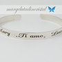 Bratara Fixa De Dama Personalizata / Text / Argint 925
