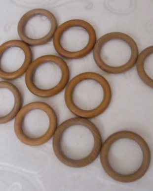 Set 11 inele lemn  6 cm