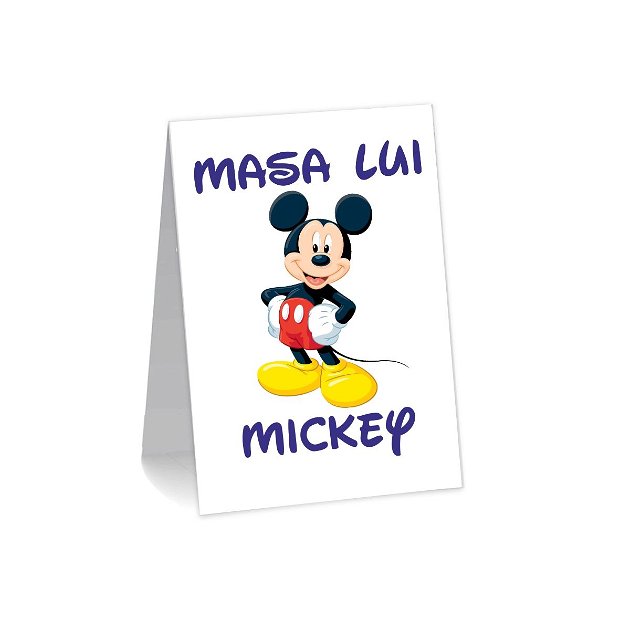 Numar de masa, Botez, Mickey Mouse , Carton