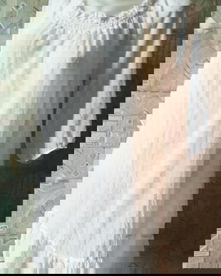 rochie mini voal alb