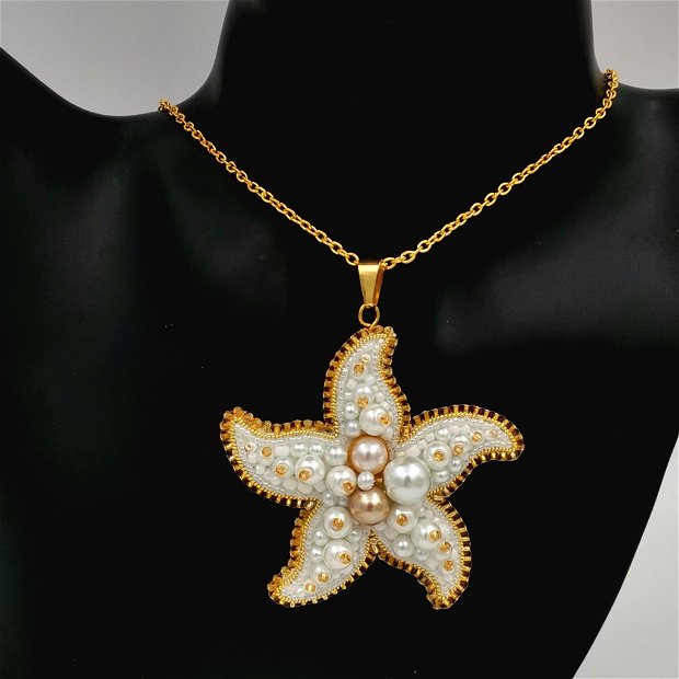 Colier/Pandantiv Pearl Starfish