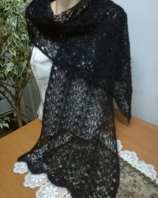 Eşarfă neagra 098
