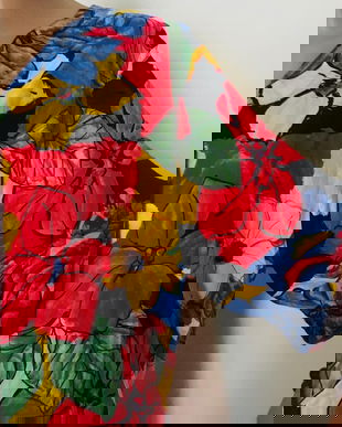 Bluza vascoza, print spectaculos, flori exotice