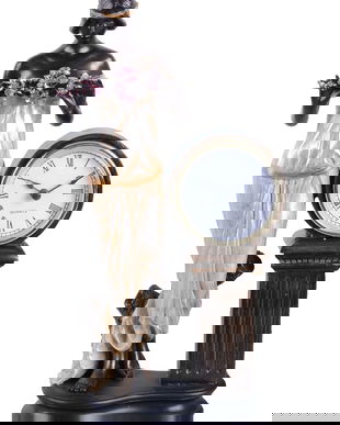 Ceas Art Nouveau cu o femeie