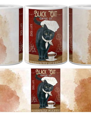 Cana cu imagine BLACK CAT - CCD3F1055