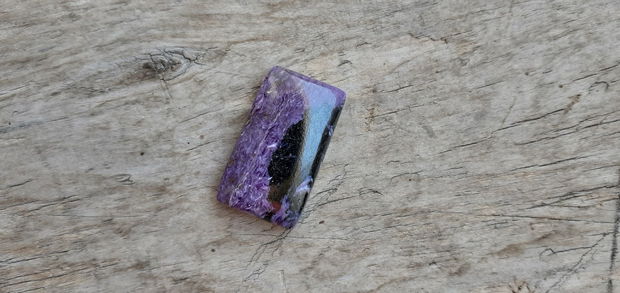 Cabochon charoit, 27x14 mm