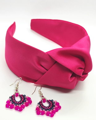 Set de bijuterii Fucsia(la comanda)