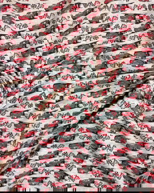 !imediat!Jerse buclat (french terry) - de la 50x190cm - elastic, Cars, cod B3