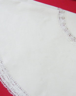 Napron rotund cu dantela 88cm