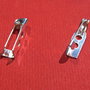 (10 bucati) Baza brosa finisaj argintiu cu 2 gauri aprox 15.5x5mm