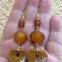 CERCEI LUNGI~WILD HEART~murano,agate,inox