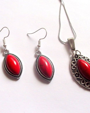 set howlite rosu 41438