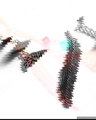 semn de carte cu arborele vietii ,turcoaz si howlite 40783