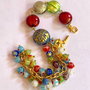 BRATARA ~HAPPY FAIRY~ murano,Millefiori,zamac aurit